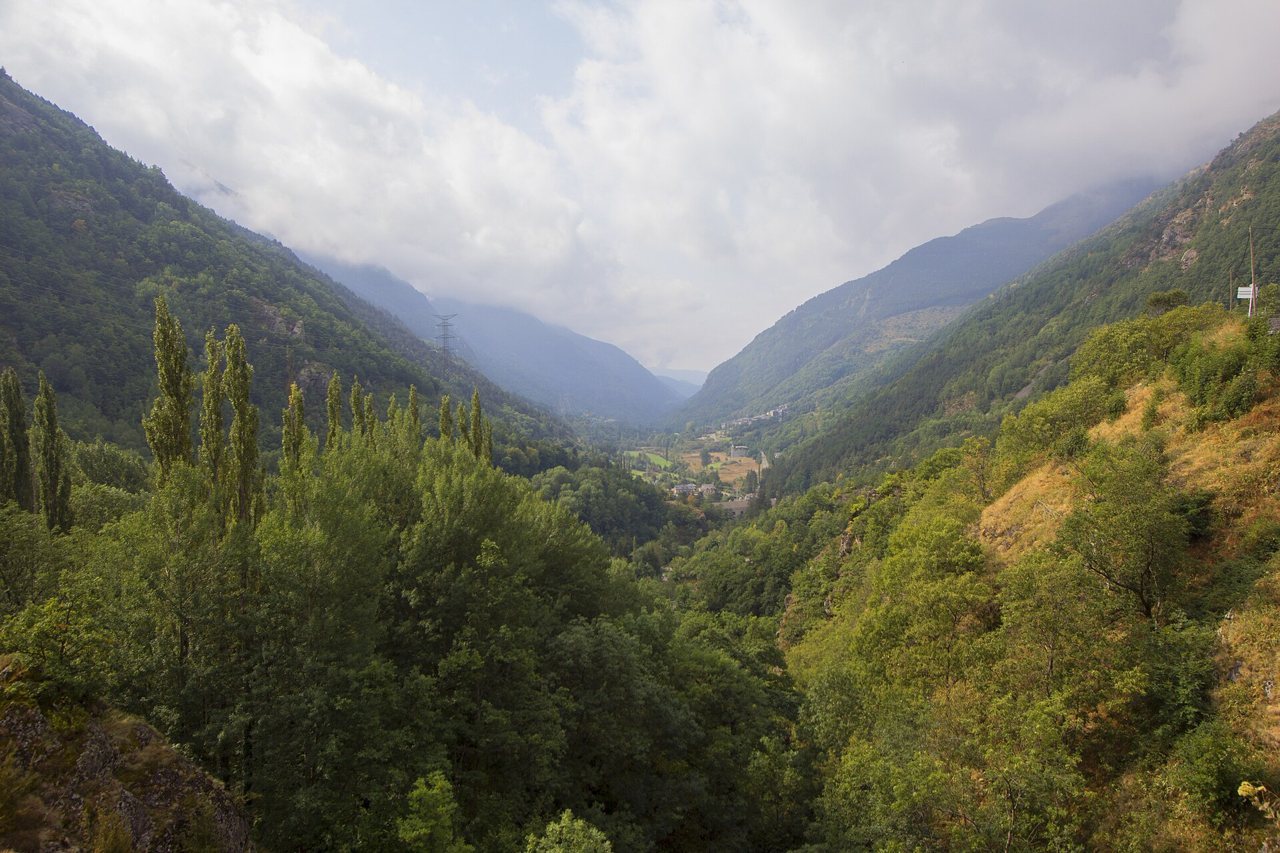 Paisatge de la Vall Fosca des del mirador de Capdella